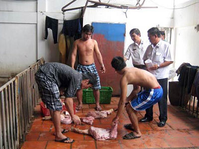 Phát hiện thịt heo nhiễm vi khuẩn "cực nguy hiểm" ở lò giết mổ