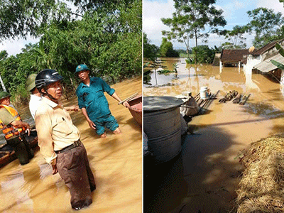 Thanh Hóa: Nước lũ vượt báo động 3, hơn 1.000 nhà bị ngập
