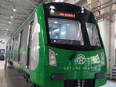 Hình dáng tàu mẫu tuyến Cát Linh - Hà Đông