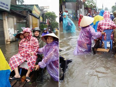 Bức ảnh độc nhất trong ngày mưa: Hạnh phúc khi đi đẻ