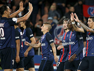 Ibrahimovic và Di Maria cùng lập công giúp PSG thắng đậm