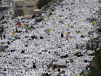 Cảnh trăm ngàn người chen chúc ở Mecca trước giẫm đạp