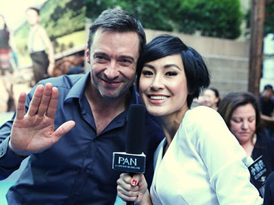 Kathy Uyên gặp gỡ Hugh Jackman ở Hong Kong