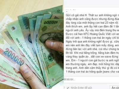 Chàng trai bị "bơ" sau khi mất hơn 1 triệu tiền ăn cho nhóm bạn của cô gái đang cưa