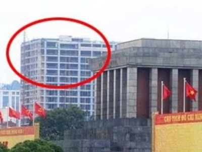 Tòa nhà cao vọt gần Lăng: Xây trên 50m phải hỏi Bộ Quốc phòng