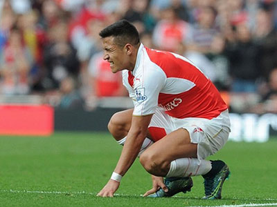 Sanchez chấn thương, HLV Wenger lo sốt vó!