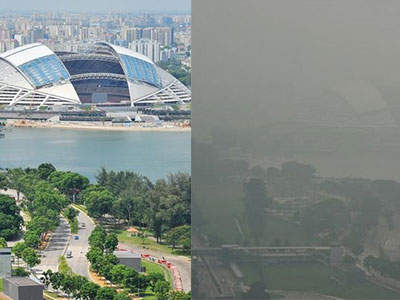 Singapore trước và sau khi chìm trong khói mù