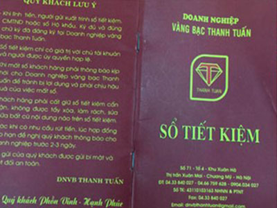 Tự phát hành sổ tiết kiệm, 2 chủ hiệu vàng bị khởi tố
