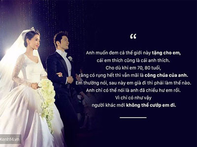 Những lời tỏ tình "xuyên tim" của Huỳnh Hiểu Minh dành cho Angela Baby