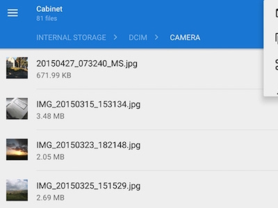 Cách dùng Cabinet để quản lý file trên thiết bị Android