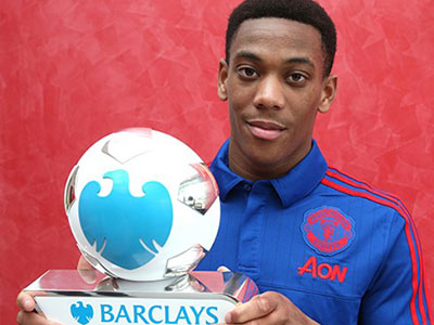 Anthony Martial đoạt giải cầu thủ xuất sắc nhất Premier League