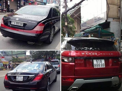 "Bộ sưu tập" siêu xe, xe sang biển giả gây chấn động Việt Nam