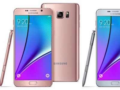 Ăn theo Apple, Samsung giới thiệu Galaxy Note 5 vàng hồng