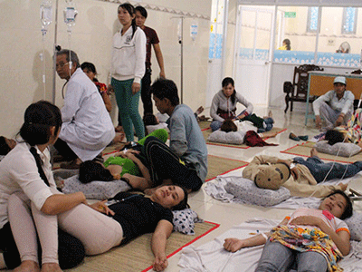 Hàng trăm công nhân nhập viện sau bữa ăn trưa tại công ty