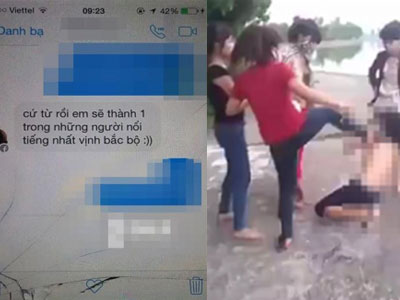 Nữ sinh bị lột áo nhận tin đe dọa: "Sẽ nổi tiếng nhất vịnh Bắc Bộ"