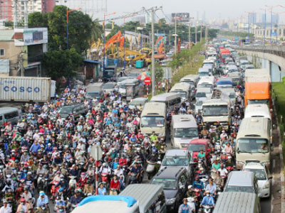 Đề xuất xén vỉa hè để giảm ùn tắc ở Sài Gòn