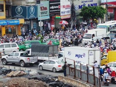 Gắn 13 camera tại các điểm đen kẹt xe ở Sài Gòn