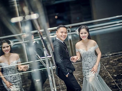 "Hot girl cảnh sát" đẹp ngọt ngào trong bộ ảnh cưới