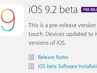 Apple phát hành iOS 9.2 beta