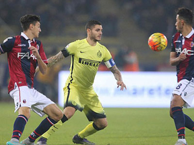 Bologna 0-1 Inter: Icardi giúp Inter tạm chiếm ngôi đầu Serie A