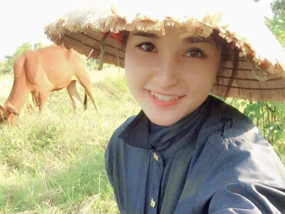 Xuất hiện "hot girl chăn bò" khuấy đảo cộng đồng mạng