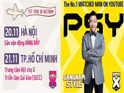 Hoãn show có Psy, Sơn Tùng M-TP tại Việt Nam