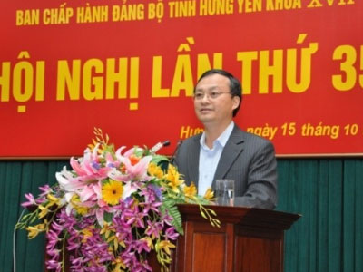 Ông Đỗ Tiến Sỹ tái đắc cử Bí thư Tỉnh ủy Hưng Yên