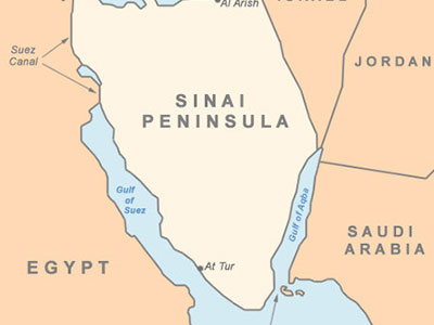 Tạm ngưng bay qua bán đảo Sinai do đầy bất trắc!
