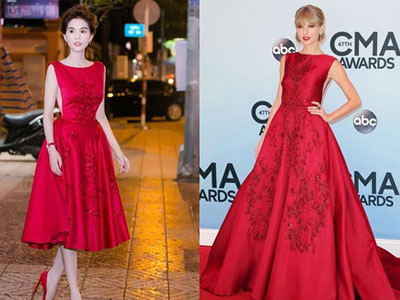 Ngọc Trinh nhái váy của Elie Saab