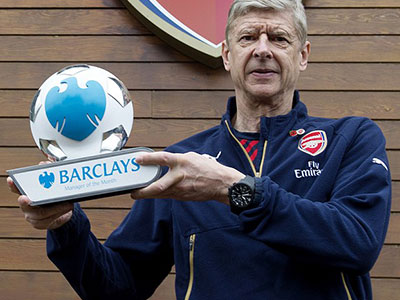 Arsene Wenger đoạt giải HLV xuất sắc nhất Premier League