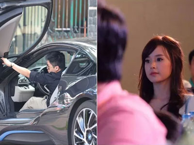 Phan Thành xuất hiện cùng siêu xe trên phố trong khi Midu đi sự kiện