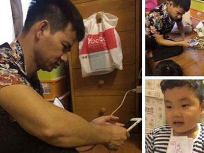 Cười “té ghế” với bức vẽ bố của con trai Xuân Bắc