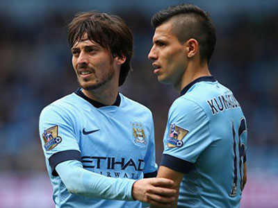 Man City đón tin vui từ Silva và Aguero