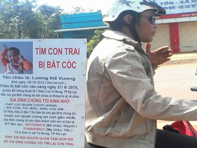 Người cha ngược xuôi ngàn dặm tìm con trai 3 tuổi bị bắt cóc bí ẩn