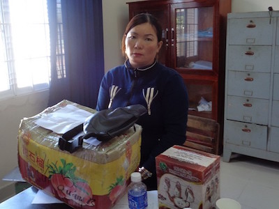 Người phụ nữ chở 20 kg thuốc nổ đi bán