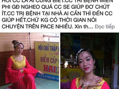 “Công chúa Hằng Nga” lên facebook "chém gió" câu... bệnh nhân