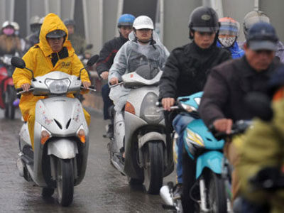 Đêm nay Bắc Bộ có mưa rào, trời chuyển lạnh
