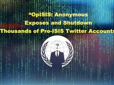 Gần 9.000 tài khoản IS bị Anonymous xóa sổ