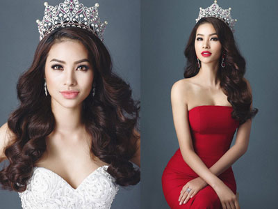 Ngắm nhan sắc Hoa hậu Phạm Hương trước thềm lên đường thi Hoa hậu Hoàn vũ