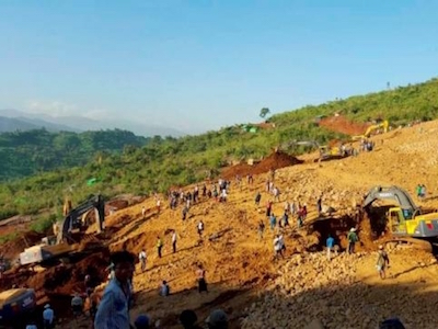 Sạt lở đất tại mỏ ngọc ở Myanmar, 90 người thiệt mạng