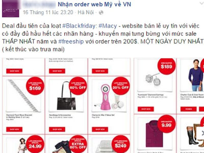 Dân buôn Việt đặt hàng Black Friday trước cả tháng