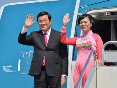 Chủ tịch nước Trương Tấn Sang lên đường thăm Đức