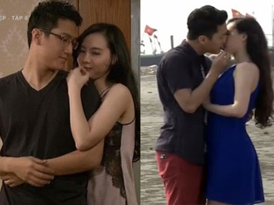 Minh Hà - Chí Nhân và những hình ảnh mặn nồng trên phim