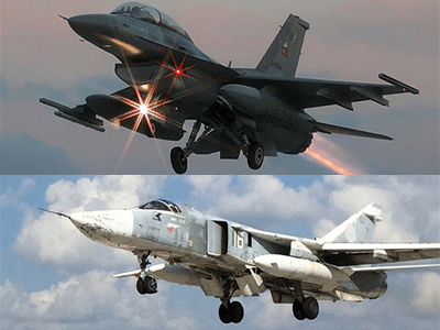 So sánh uy lực Su-24 Nga và tiêm kích đa nhiệm F-16