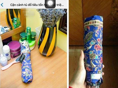 Cư dân mạng thi nhau khoe ảnh "chiếc ô trị giá 20 triệu" giống... Linh Miu
