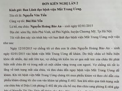 Cháu bé bị mù sau 5 ngày chẩn đoán viêm giác mạc