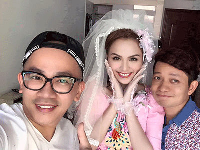 Diễm Hương đẹp rạng rỡ, an ninh được thắt chặt trong đám cưới