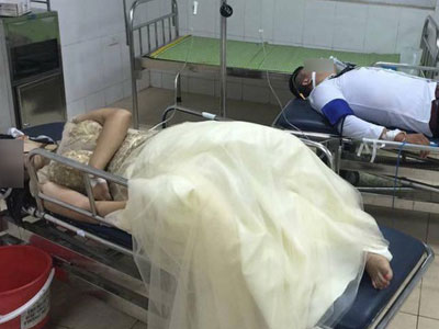 Đôi nam nữ mặc đồ cưới tự tử ở nhà nghỉ: Cô gái đang nguy kịch