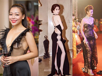 Những trang phục hở hang Ngọc Trinh cũng phải chào thua