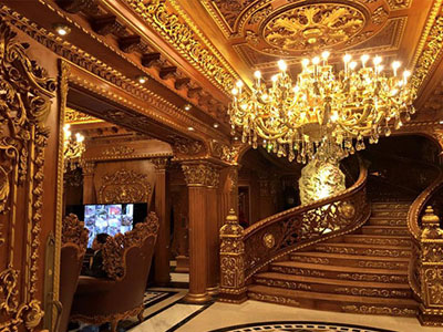 Nội thất siêu "khủng" trong toà lâu đài gà vàng của đại gia Cầu Giấy